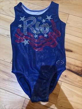 Zone Womans  Blue sparkle rio leotard